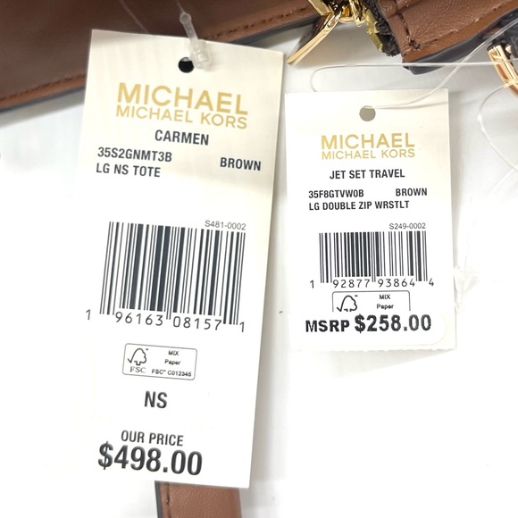 Michael Kors Carmen Large Tote Bag & Double Zip Wallet - Picture 13 of 13